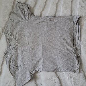 Sunday Work Clothes Gray V Neck T Shirt